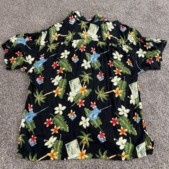 Pineapple Moon Hawaiian Floral Print Shirt size medium - Picture 6 of 6